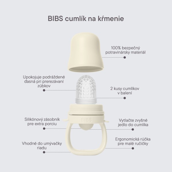 BIBS silikonový dudlík na krmení