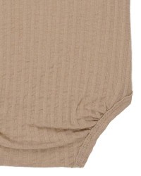 LODGER Romper SS Seersucker Beige