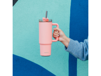 QUOKKA Nerezový termohrnek s brčkem Vibe 880 ml