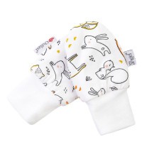 Little Angel Rukavice podšité kojenecké BIO Outlast® - bílá zvířátka/bílá Velikost: 1