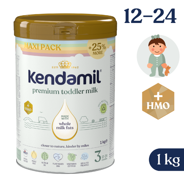 Kendamil Premium 3 HMO+ (1 kg), duhové XXL balení