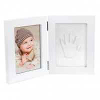 HAPPY HANDS Double frame White Sada na otisk