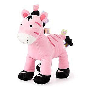 Hračka plyšová Zebra-růžová