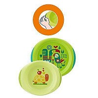 Chicco Set Jídelní talíř a miska Chicco Set Jídelní talíř a miska