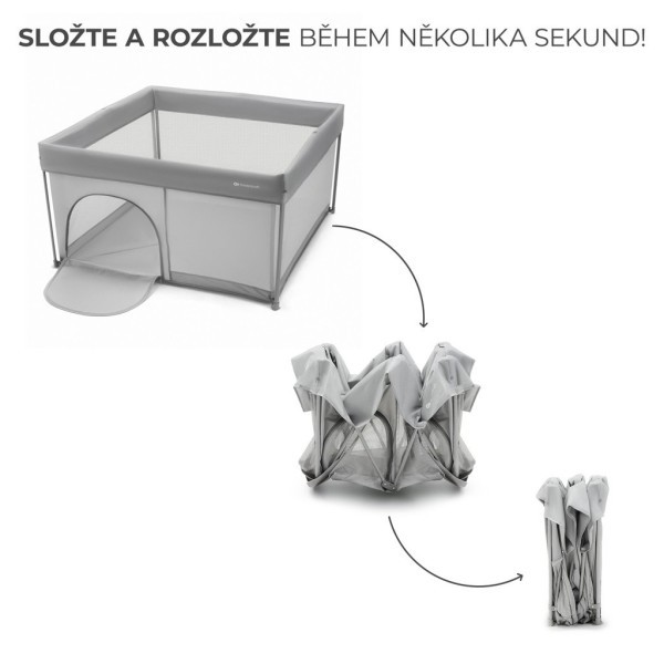 KINDERKRAFT Ohrádka pro děti skládací Ziki 100x100 cm