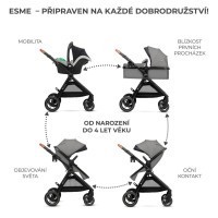 KINDERKRAFT Kočárek kombinovaný 3v1 Esme