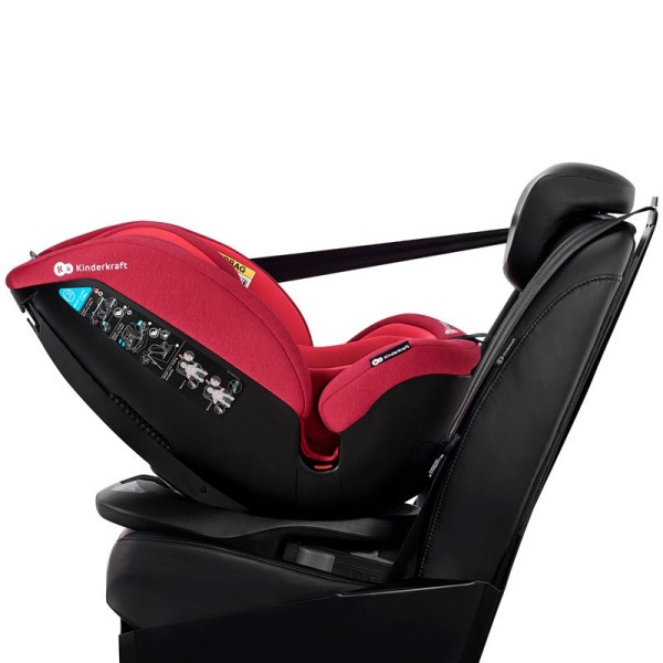 KINDERKRAFT Autosedačka Xpedition Isofix Red, Otočná 0-36 kg
