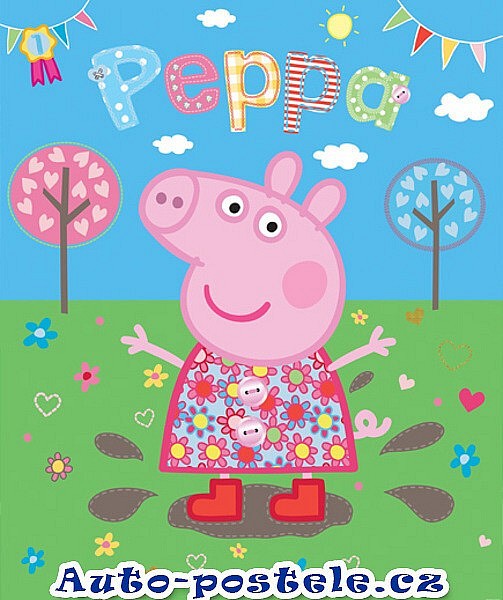 3D Tapeta 8 dílná Peppa Pig Walltastic