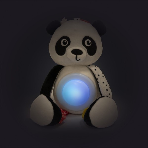 CANPOL BABIES Senzorická závěsná hračka s melodiemi a lampičkou BabiesBoo panda