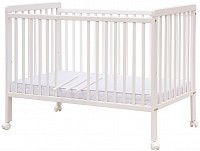 Dětská postýlka Scarlett DOMINIK s vyndavacími příčkami borovice - bílá 120 x 60 cm Dětská postýlka Scarlett DOMINIK s vyndavacími příčkami borovice - bílá 120 x 60 cm