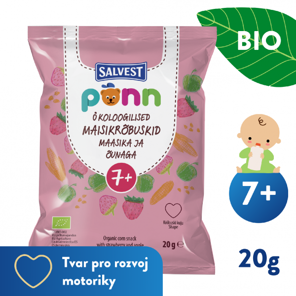 SALVEST Põnn BIO Jahodové křupky (20 g)