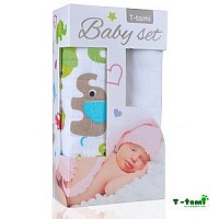 Baby set - 2x bambusová osuška