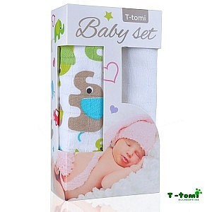 Baby set - 2x bambusová osuška
