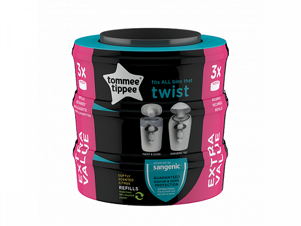 TOMME TIPPE Náhradní kazety Sangenic Twist 3ks (univerzální)