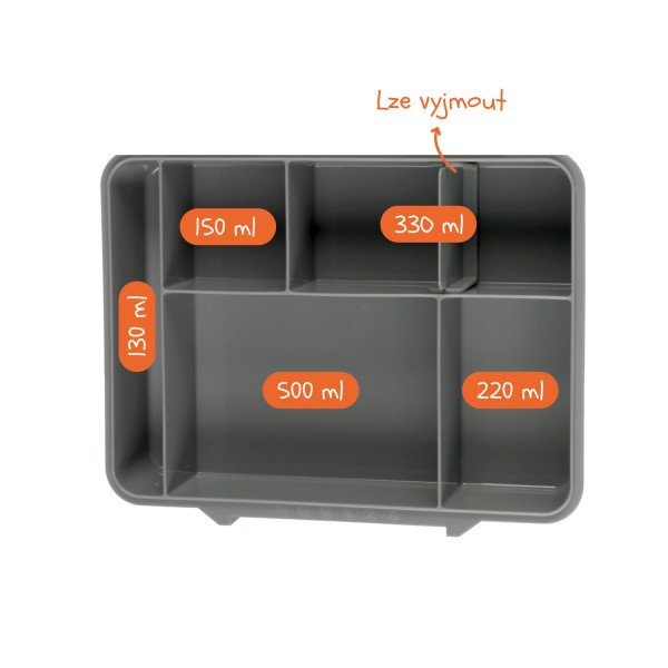 ZOPA Svačinový box 1330 ml