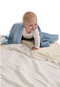 Baby Dan Dětská háčkovaná bavlněná deka 75x100cm