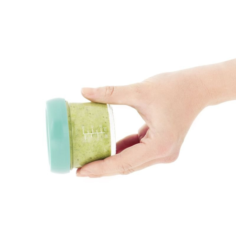 BABYMOOV Skleněné misky s víčky MULTISET (4x 100ml + 4x 220ml)