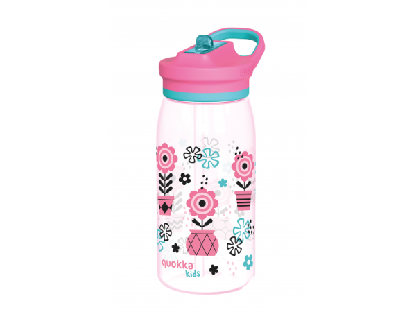 QUOKKA Plastová láhev s pítkem Glow Kids Cars 580 ml