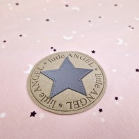 LITTLE ANGEL Deka dvojitá tenká BIO Outlast® - sv.růžová hvězdičky/růžová baby