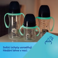 Canpol babies Antikoliková lahev EasyStart se svítícími úchyty SLEEPY KOALA