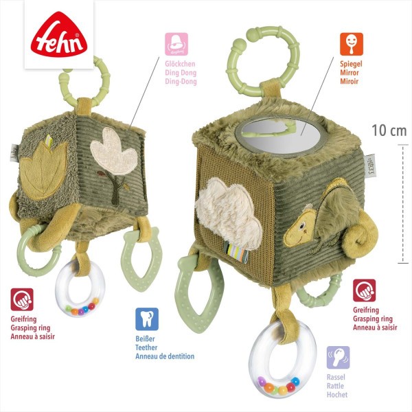 BABY FEHN Aktivity kostka Lazy, Crazy & Pink kolekce