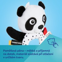 CANPOL BABIES Senzorická hračka PANDA s kousátkem a chrastítkem BabiesBoo