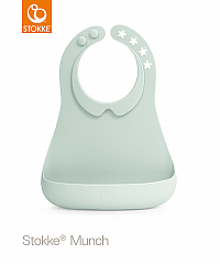 Stokke™ Munch Everyday Soft Mint jídelní set s bryndákem