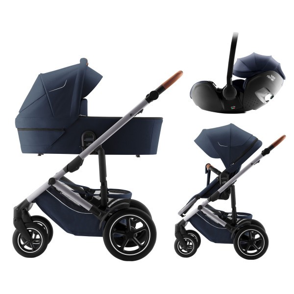 BRITAX Set kočárek Smile 5Z + hluboká korba + autosedačka Baby-Safe PRO