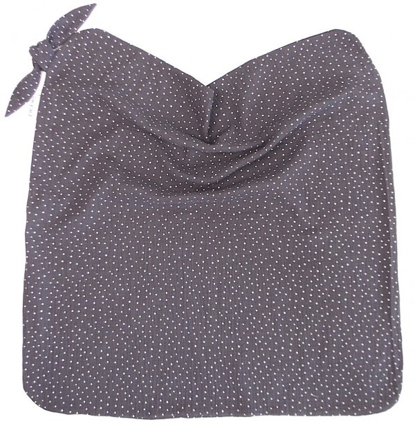 PINKIE Letní deka Muslin Dark Grey Dots