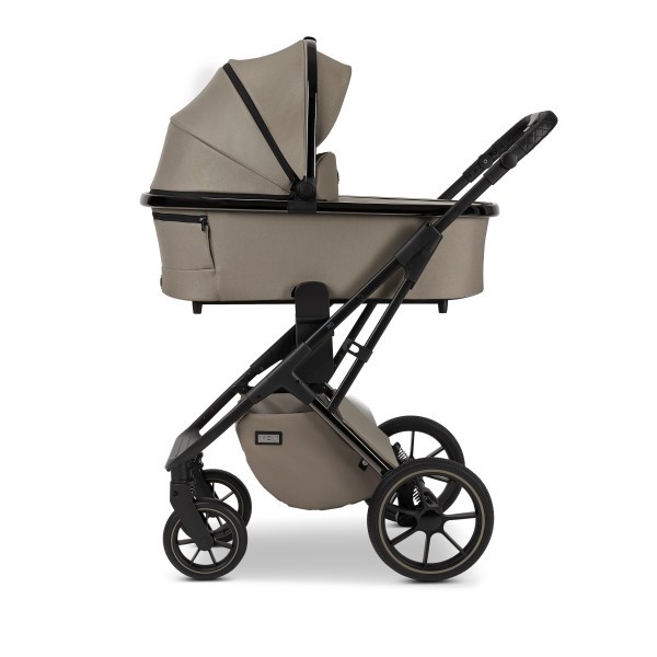 MOON PIÚ EXTRA black chrome Kombinovaný kočárek