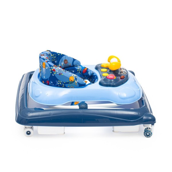 BABY MIX Dětské chodítko s volantem a silikonovými kolečky