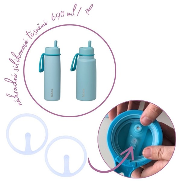 B.BOX Náhradní silikonové těsnění k Nerezové termolahvi - 2ks