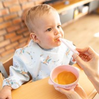 BABYONO Miska silikonová s přísavkou a víčkem 6m+
