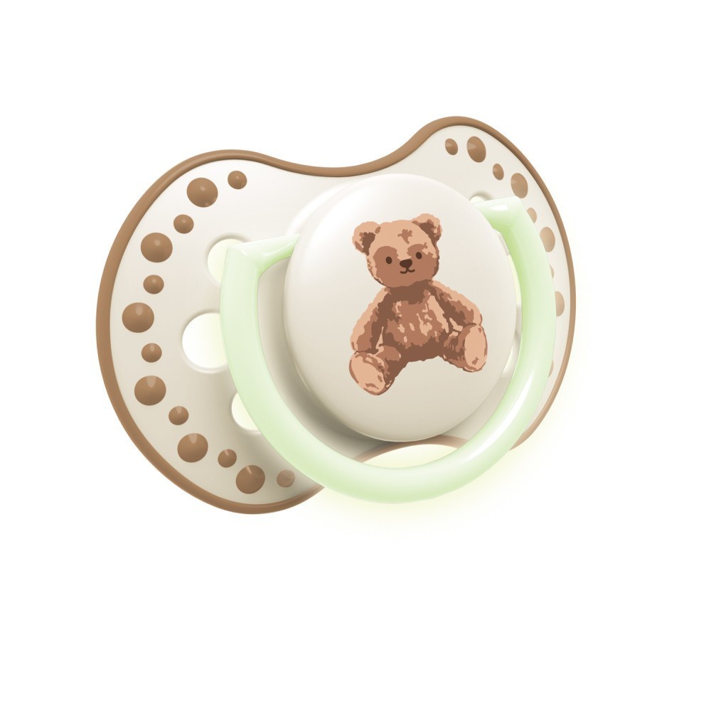 LOVI Dudlík svítící silikonový dynamický TEDDY LOVE  0-6m 2ks