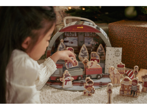 LITTLE DUTCH Adventní kalendář Vlakové nádraží
