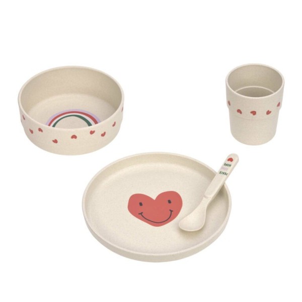 Lässig Dish Set PP/Cellulose Happy Rascals Sada dětského nádobí