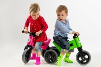 Odrážedlo FUNNY WHEELS Rider Sport modré 2v1, výška sedla 28/30cm nosnost 25kg 18m+ v sáčku