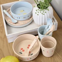 LÄSSIG Nádobí Dish Set PP/Cellulose Happy Fruits