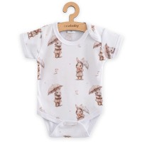 NEW BABY Kojenecké body s krátkým rukávem bunny