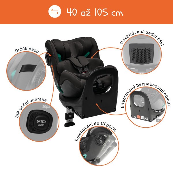 ZOPA Autosedačka Voyager Maxi 0-135 cm
