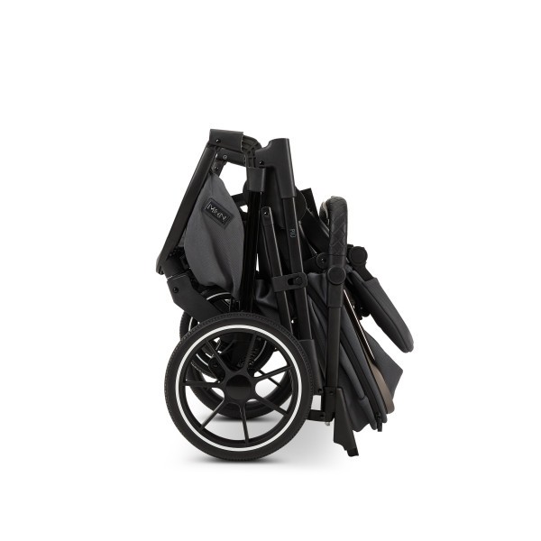 MOON PIÚ EXTRA black chrome Kombinovaný kočárek