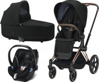 Kočárek CYBEX Set Priam Rosegold Seat Pack 2021, Lux Carry Cot včetně Aton 5