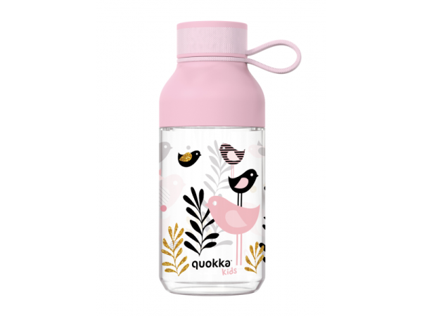 QUOKKA Plastová láhev Ice Kids s poutkem 430 ml