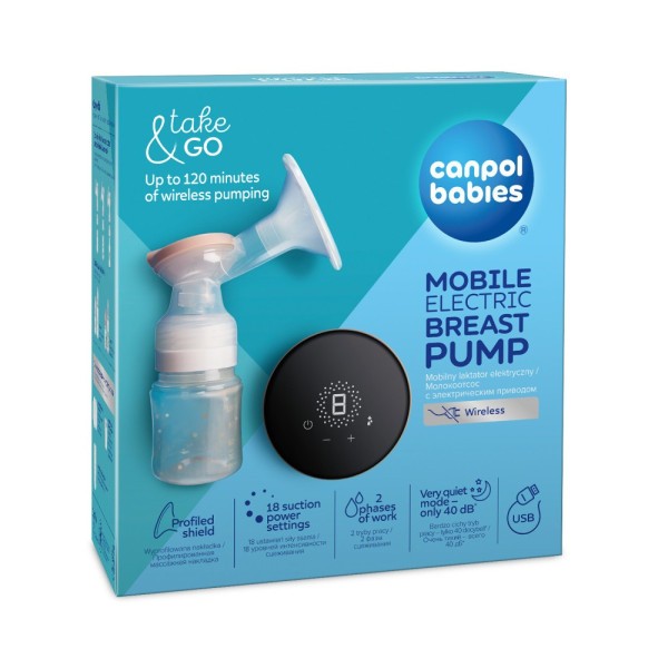 CANPOL BABIES Přenosná elektrická odsávačka mateřského mléka Take&Go
