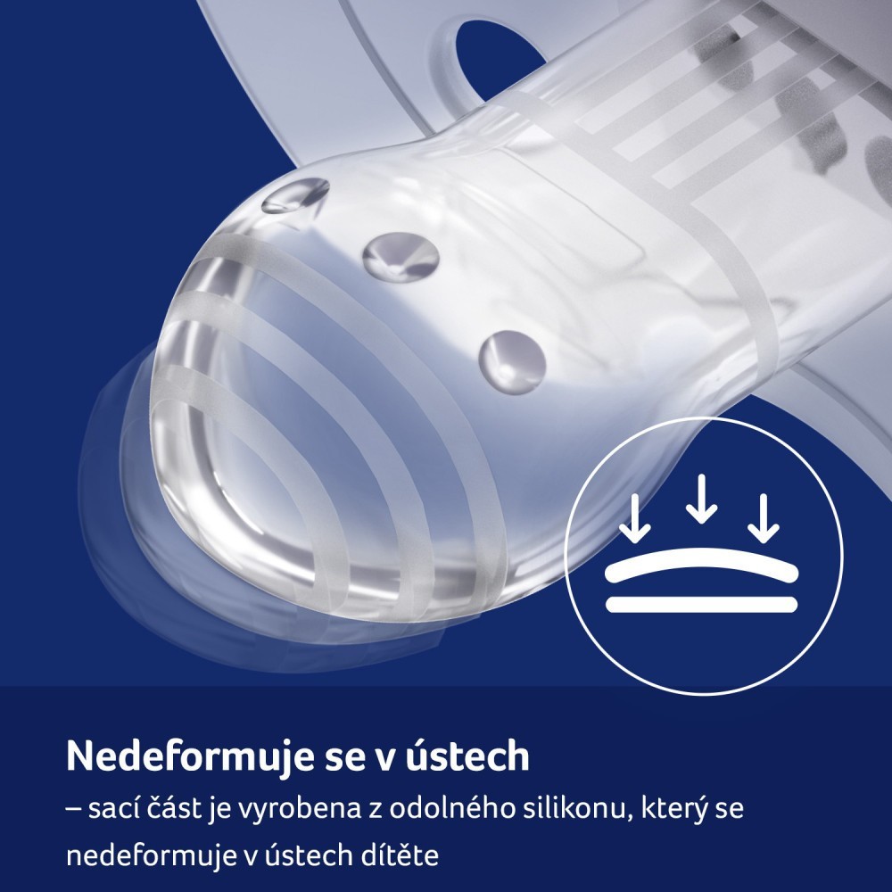 LOVI Dudlík svítící silikonový dynamický TEDDY LOVE  0-6m 2ks