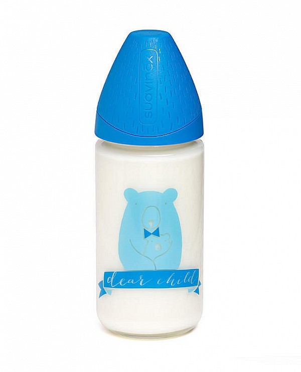 Suavinex MFL Láhev SKLO 240 ml anatomická savička