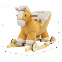 MILLY MALLY Houpací koník s melodií a kolečky