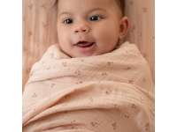 LITTLE DUTCH Plena zavinovací 120x120 cm s potiskem Pure