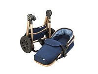 GMINI Sportovní kočár Grand Lux denim - zlatá