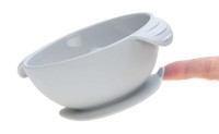 Miska Lassig Bowl Silicone grey with suction pad Miska Lassig Bowl Silicone grey with suction pad